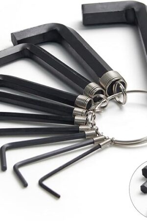 10 Pieces Allen Keys Set Black - L Keys - Hexagon Wrench