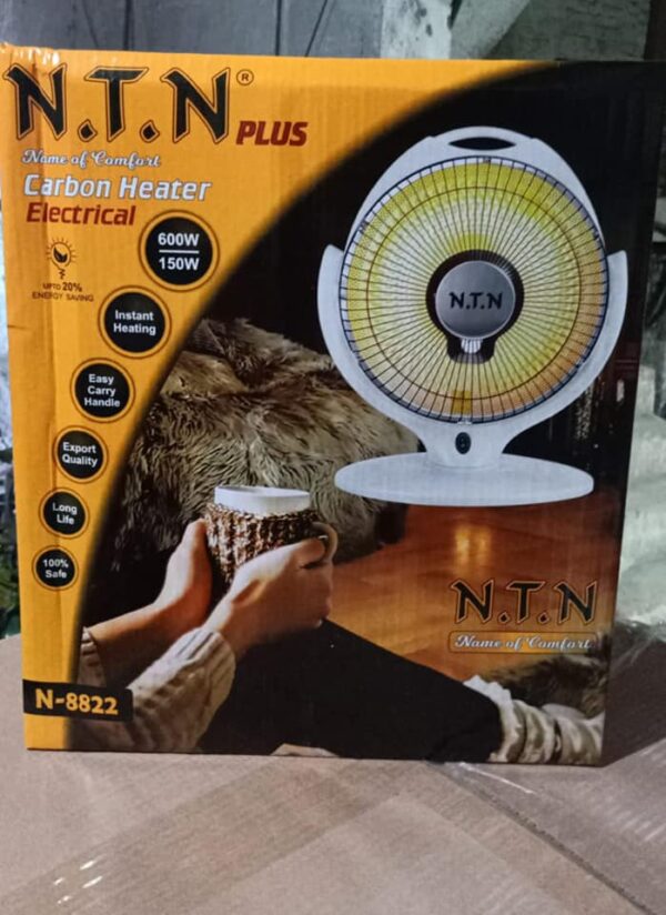 Electric Portable Halogen Sun Heater Portable Electric Fan Shape Heater Hot 800Watt - Image 2