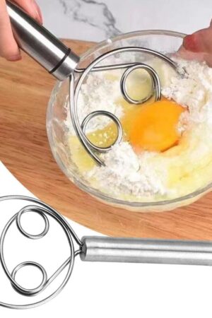 Stainless steel dough whisk maker