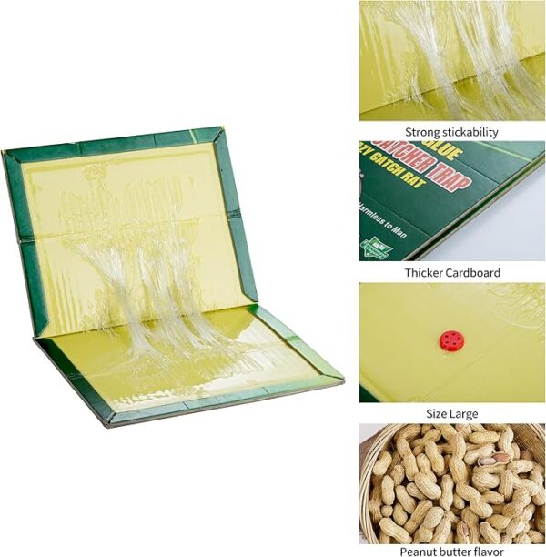 Reusable Expert Catch Mouse Glue Traps - Mouse Catcher Insect Lizard Spider Cockroach Rodent Snake Strongly - Image 3