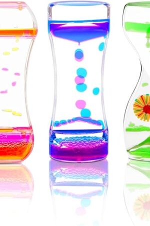 Floating Color Mix Illusion Motion Visual Slim Oil Hourglass Timer Clock