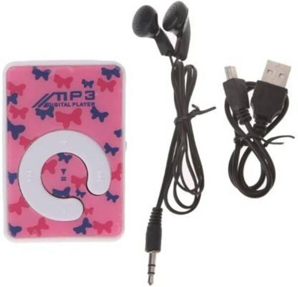 Mini Pocket size Mp3 player Support 32 Gb memory card with data cable & FREE Earphone - Image 2