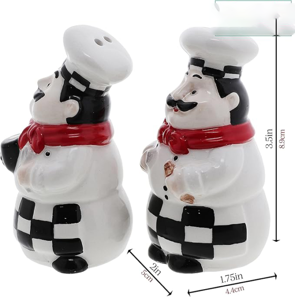Bistro Chef Salt And Pepper Shaker Set | Kitchen Accessories - Image 4