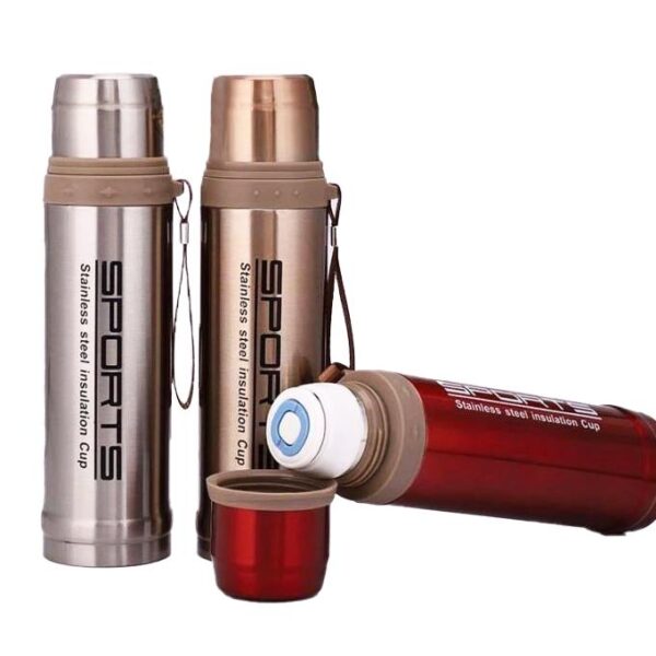 Sports Stainless Steel water Bottle Outdoor 750ml , Thermos Flask Water Bottle For School Kids, Coffee Mug Cup, Hot and Cold Slim Water Bottle