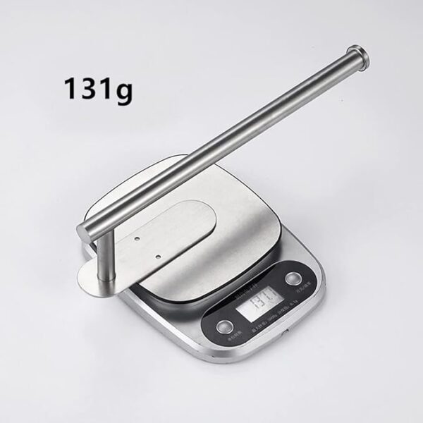 Wall Mount Punch Free Adhesive Bathroom Towel Holder Steel 5 Rods Hanger Shelf Rack Organizer