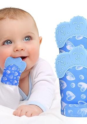 1 Piece Baby Teether Glove Good Quality Newborn Infant Baby Silicone Teether Baby Teething Gloves, Baby Teething Mitten, Silicon Teething Gloves