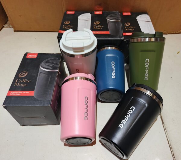 Smart Vacuum Insulated Thermos Coffee S hipper 304 Stainless Steel Perfect for Hot And Cold Drinks 380ML - Image 2