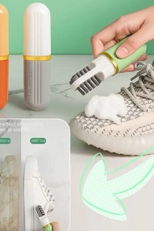 Brush with Dispensing Bottles Soft Bristled Wash Shoe Cleaning Tools Clothes Board Clean Suede Shoe Brush for Home