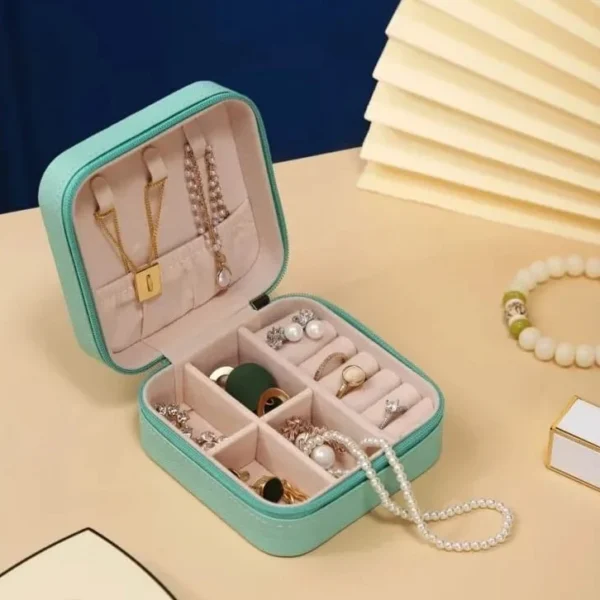 Mini Leather Jewelry Organizer - Image 3