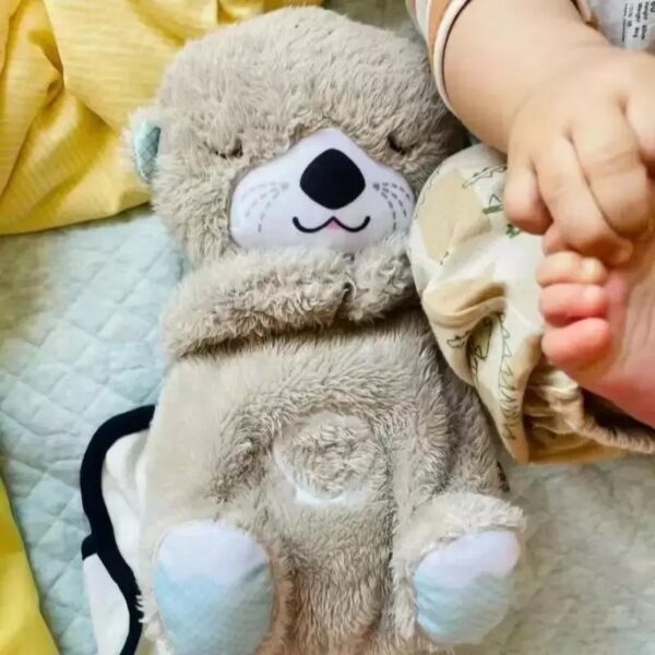 Baby Breathing Bear Baby Soothing Music Sleeping Companion Sound and Light Teddy bear Toy Gift - Image 4