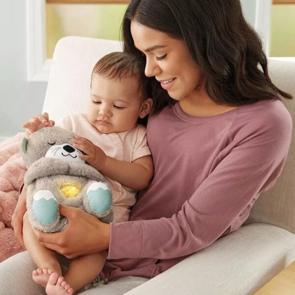 Baby Breathing Bear Baby Soothing Music Sleeping Companion Sound and Light Teddy bear Toy Gift - Image 5