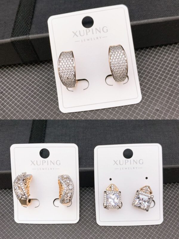 Xuping D Earring in real stones fine Quality