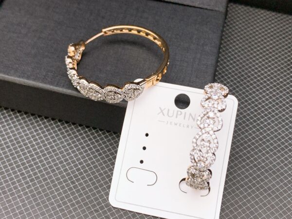 Xuping D Earring in real stones fine Quality