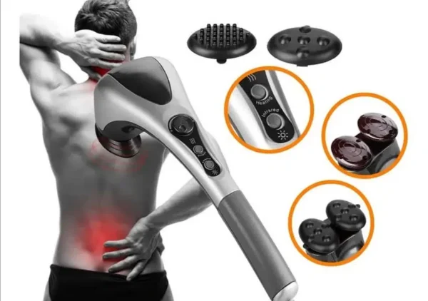 Double Head Massage With Heat Function Body Massager Double Head Therapy Massager With Infrared Light Heat Function Massager Double Head Therapy Massager With Infrared Light Heat Function