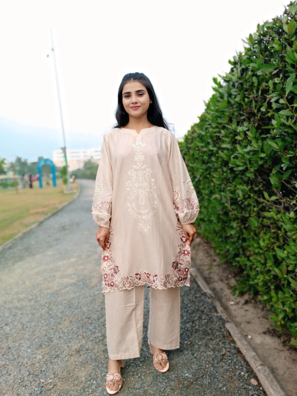 2 piece Cotton Lawn Embroidered, stitched suites - Image 2