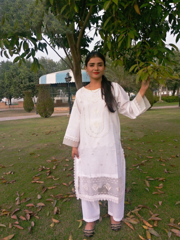 2 piece Cotton Lawn Embroidered, stitched suites - Image 4