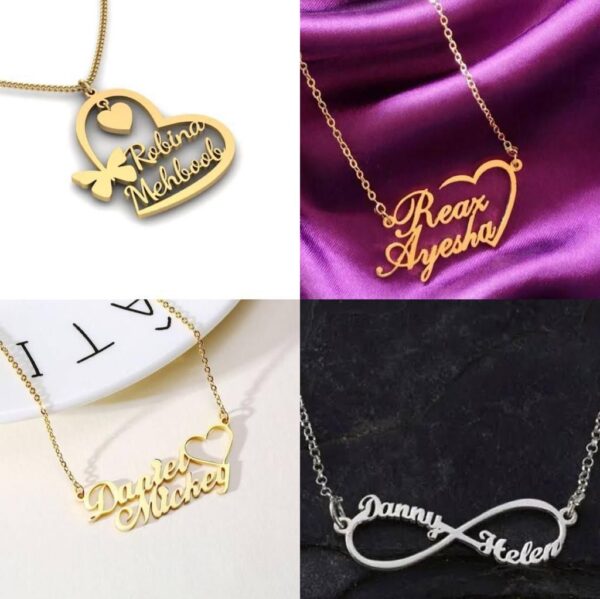 Customized Name Bali / earrings / tops / locket /stud /brooch /bracelet /Ring - Image 3