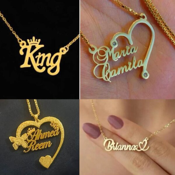 Customized Name Bali / earrings / tops / locket /stud /brooch /bracelet /Ring - Image 4