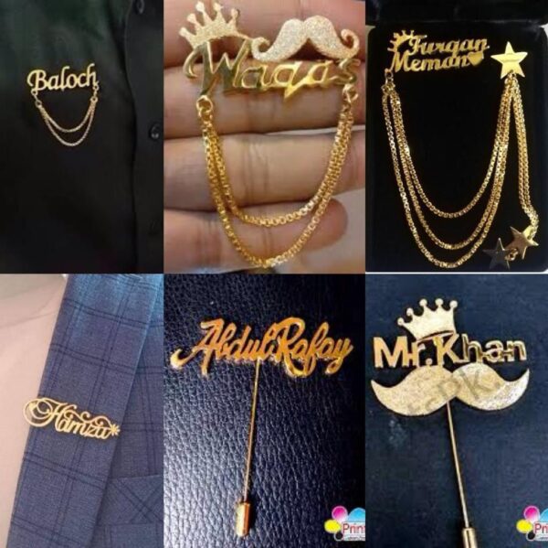 Customized Name Bali / earrings / tops / locket /stud /brooch /bracelet /Ring - Image 6