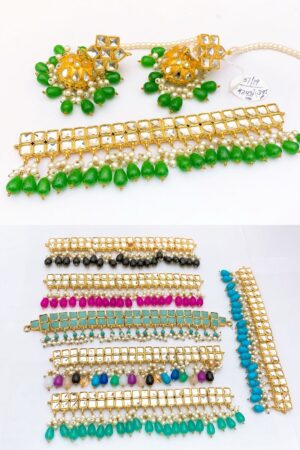 Farshi kundan gold plated choker set in fine quality