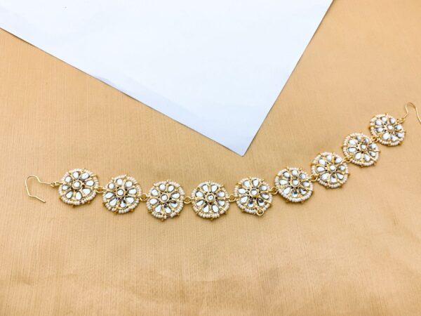 Very beautiful kundan shesh Patti in fine quality