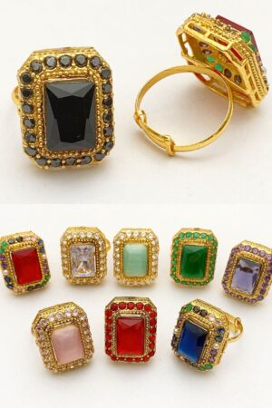 Native made Rings in real stone fine Quality single piece