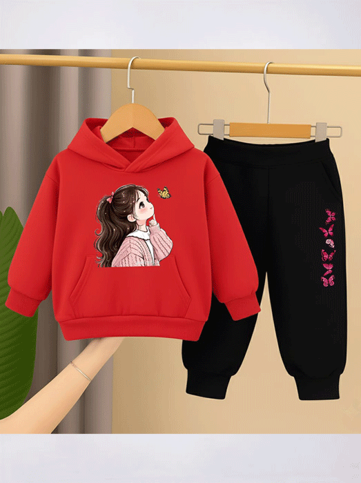 Kids Hoodie & Trouser Set – Winter Collection