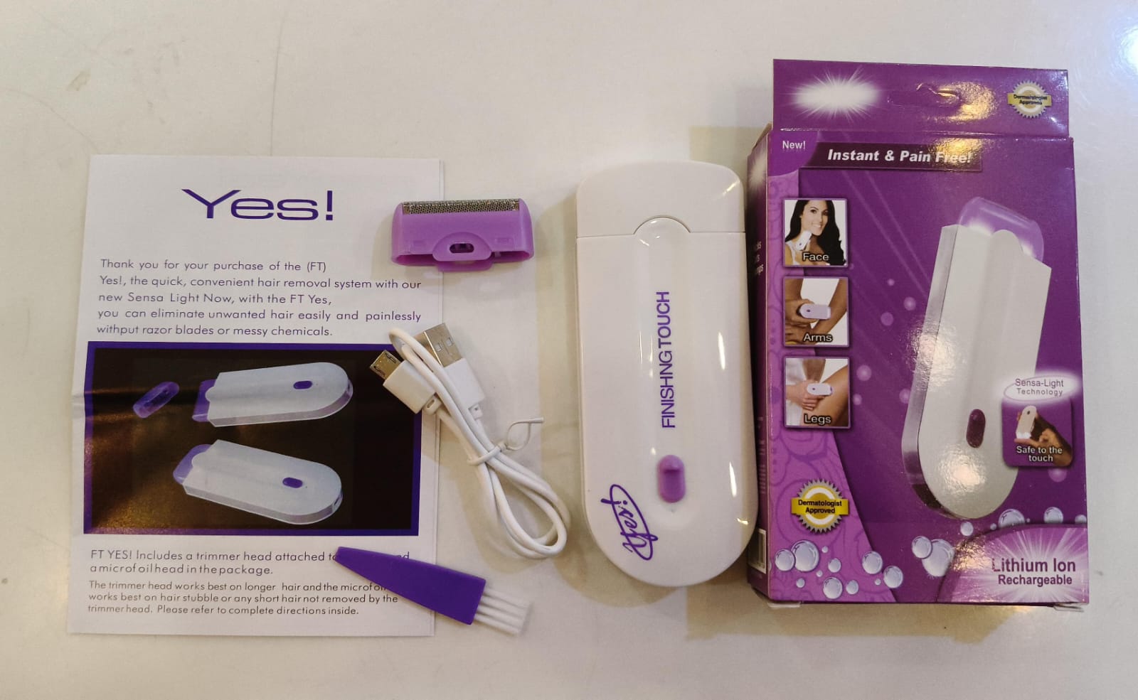 Rechargeable Yes Finishing Touch Hair Removal Machine  High Quality  Fresh Stock Available
