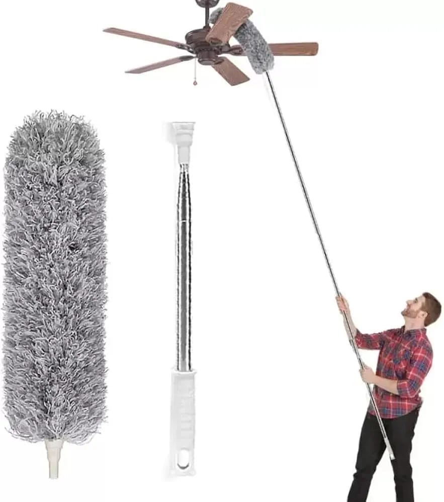 Microfiber Duster  Extension Pole with Cleaning Ceiling Fan High Ceiling