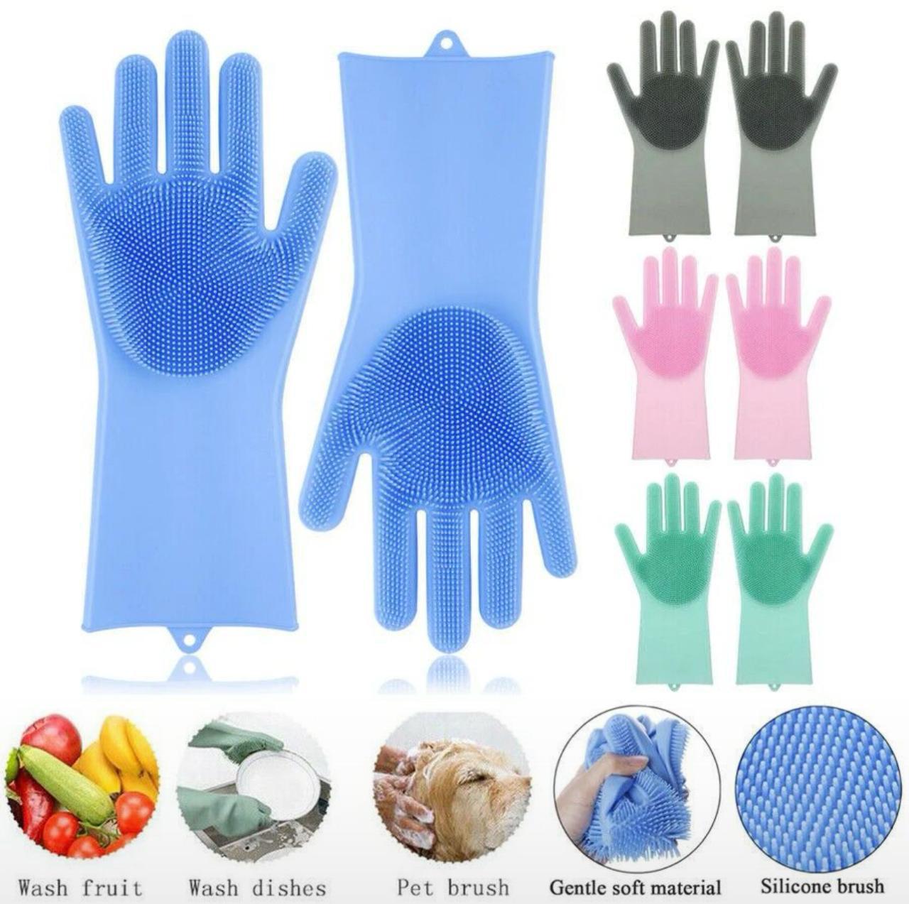 Pair  2pcs of Silicone Kitchen Gloves
