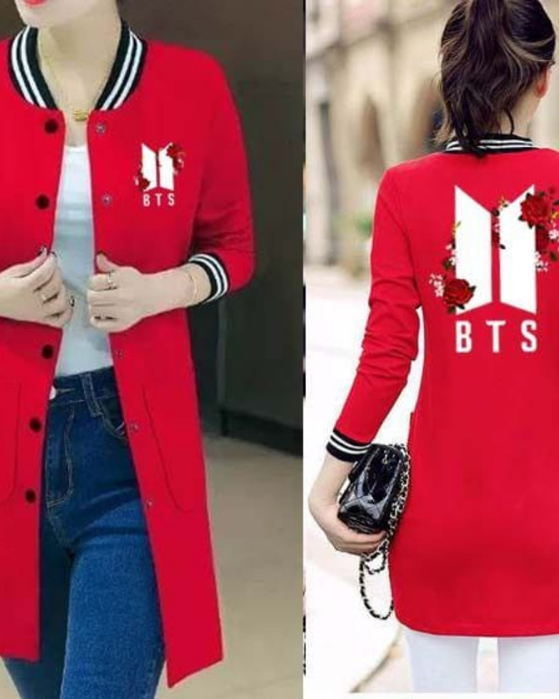 Women's Baseball Pocket Style Button Printed Upper - Image 6