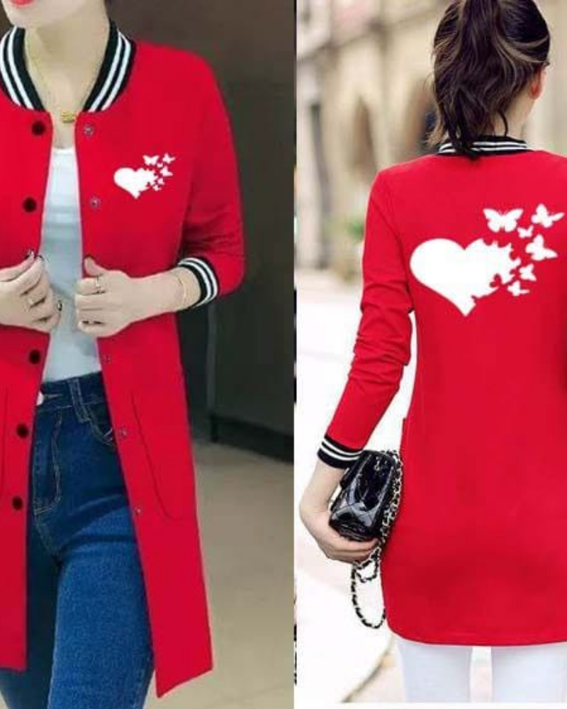 Women's Baseball Pocket Style Button Printed Upper - Image 4