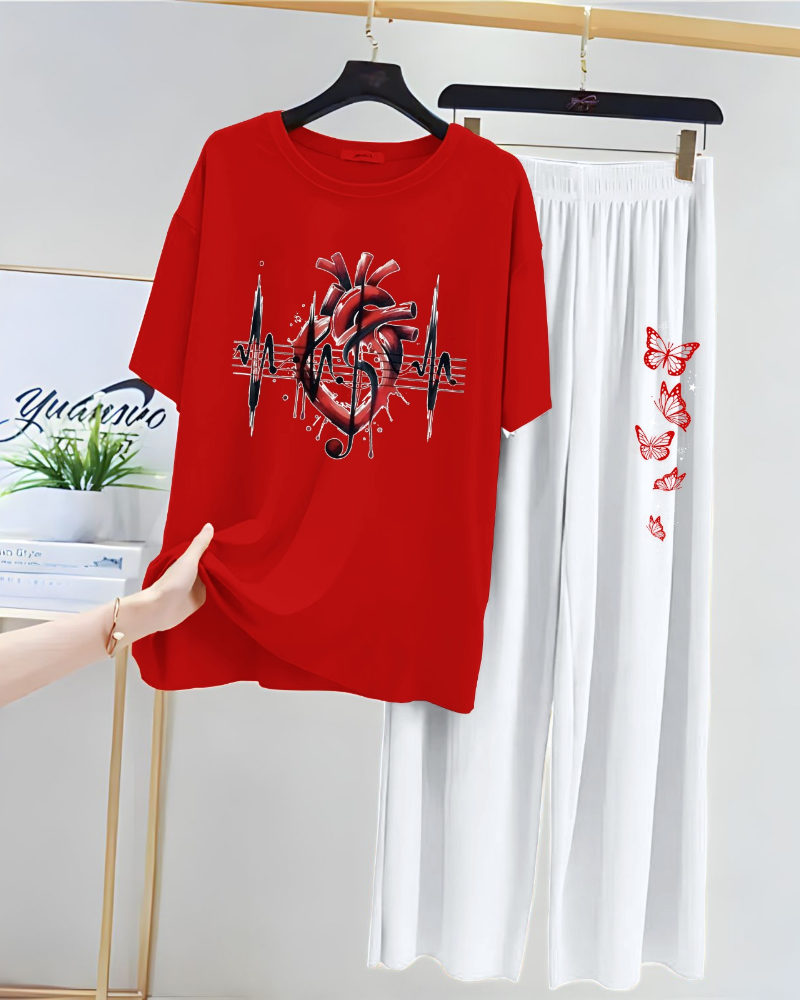 Printed Night Suits for Girls and Womens New Cotton Jersey - Image 26