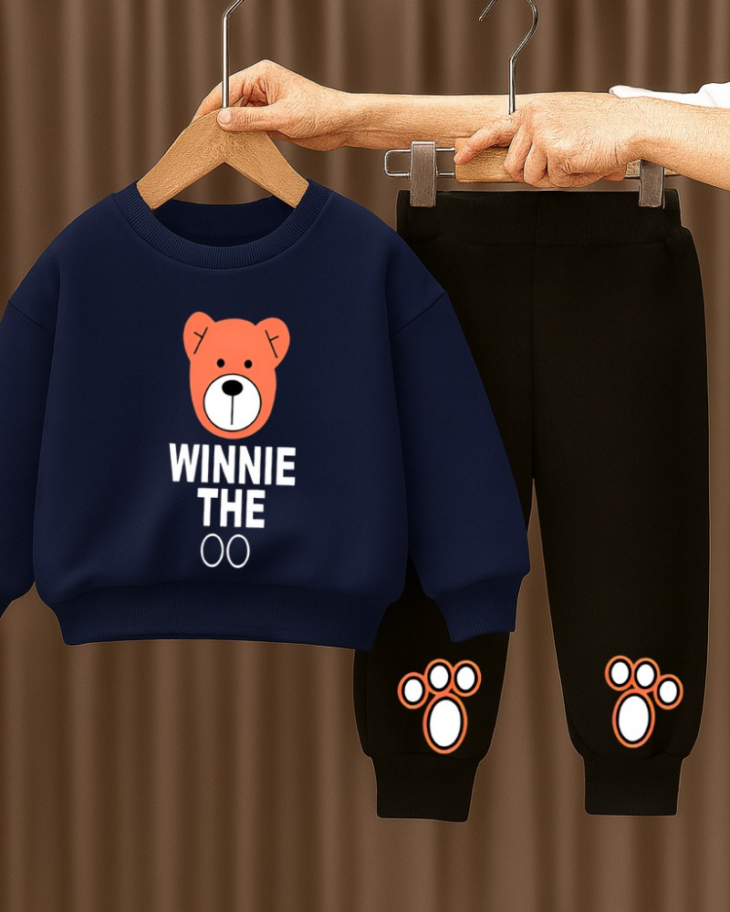 Kids Winter Sweatshirt & Trouser Set - Image 4