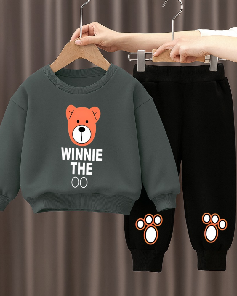 Kids Winter Sweatshirt & Trouser Set - Image 3