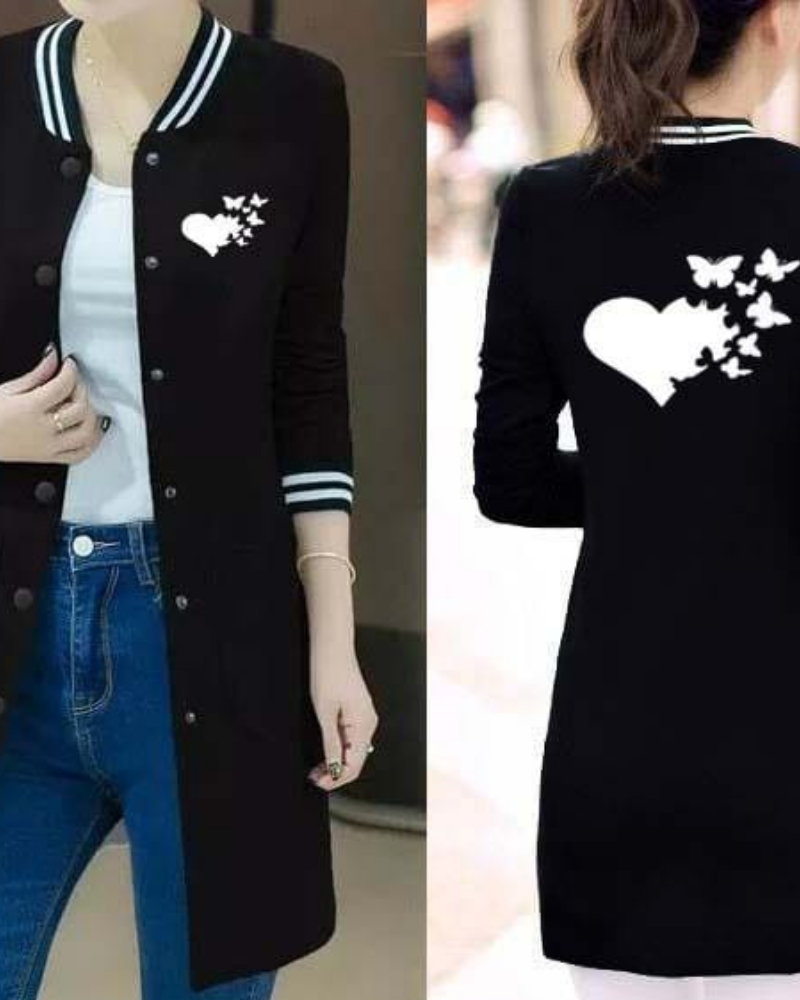 Women's Baseball Pocket Style Button Printed Upper - Image 8