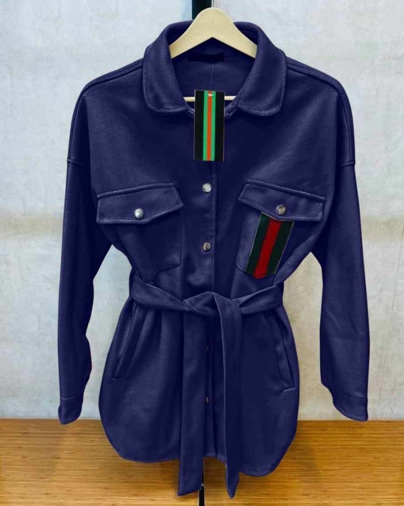 Gucci Printed Pocket Style Winter Long Coat - Image 2