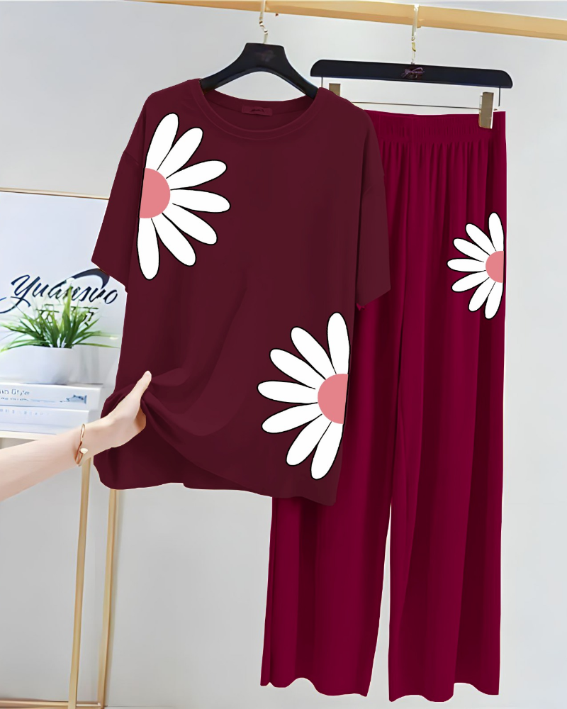 Printed Night Suits for Girls and Womens New Cotton Jersey - Image 19