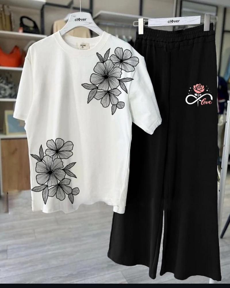 Printed Night Suits for Girls and Womens New Cotton Jersey - Image 9