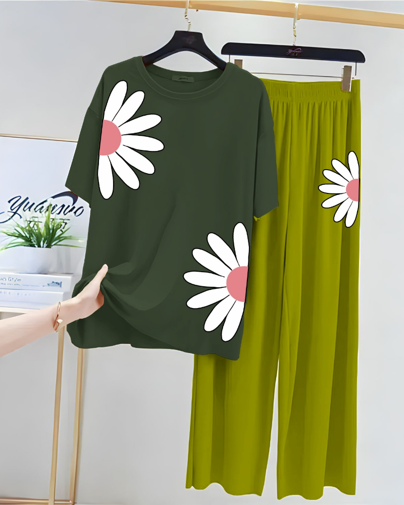 Printed Night Suits for Girls and Womens New Cotton Jersey - Image 7