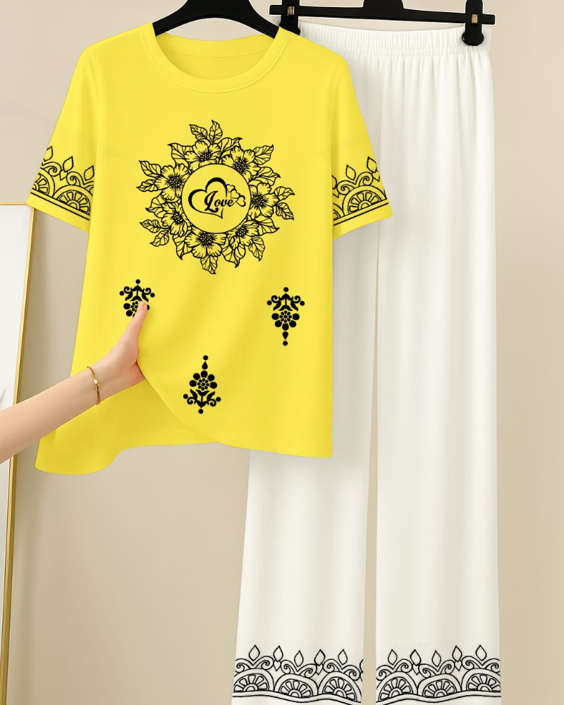 Printed Night Suits for Girls and Womens New Cotton Jersey - Image 5