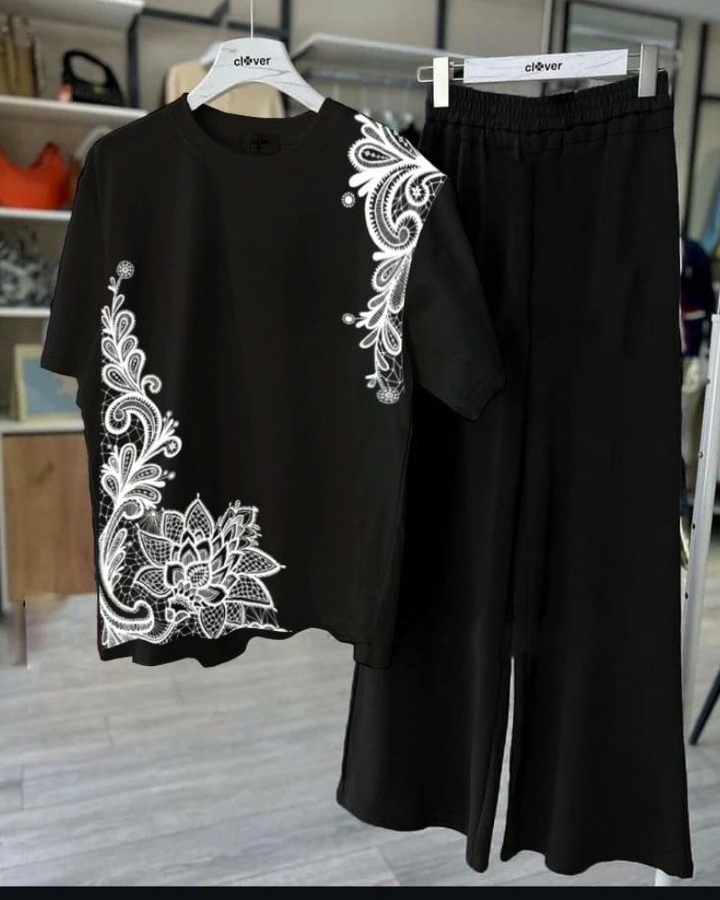 Printed Night Suits for Girls and Womens New Cotton Jersey - Image 3