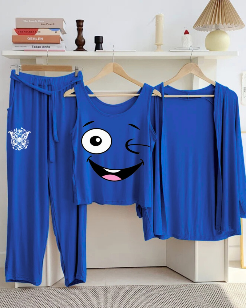 New Arrival 3-Piece Night Suit