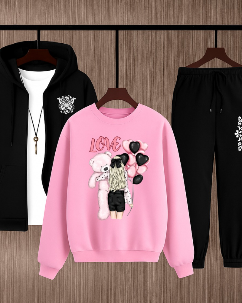 WOMEN WINTER TRACSUIT 3 in 1