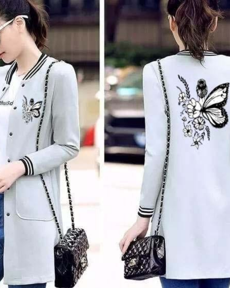 Women's Baseball Pocket Style Button Printed Upper - Image 12