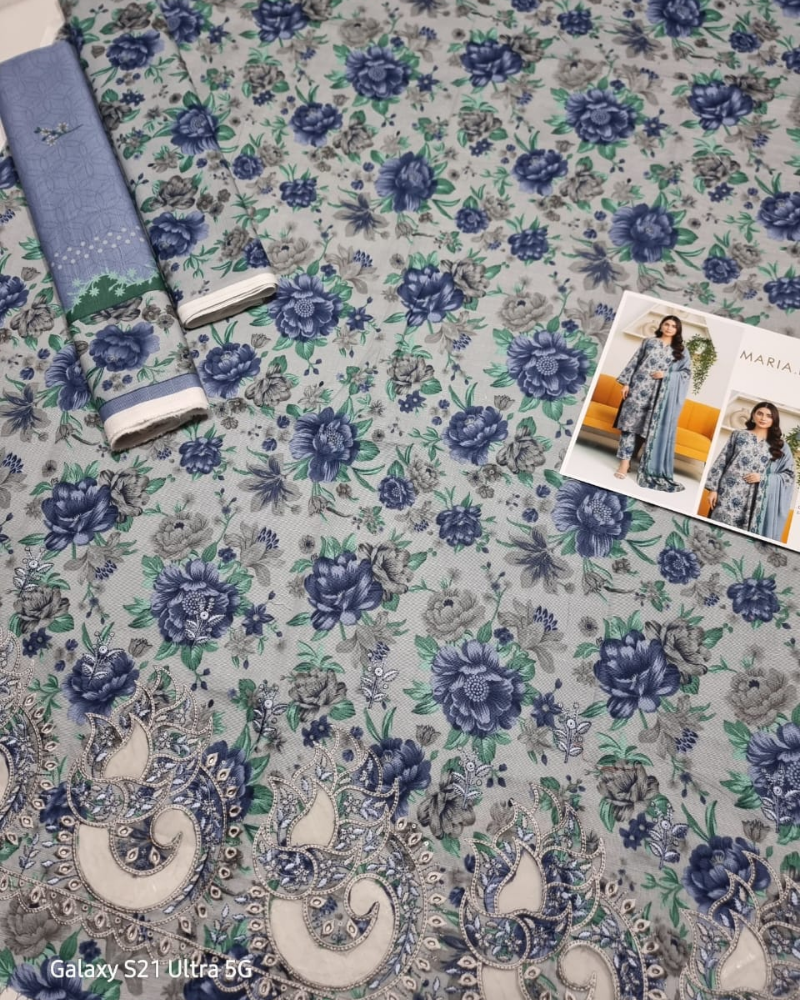 Khaddar Printed 3-Piece Suit