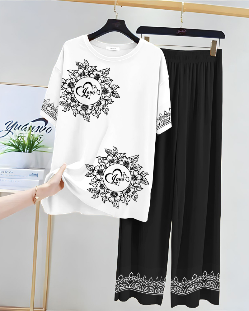 Printed Night Suits for Girls and Womens New Cotton Jersey - Image 30