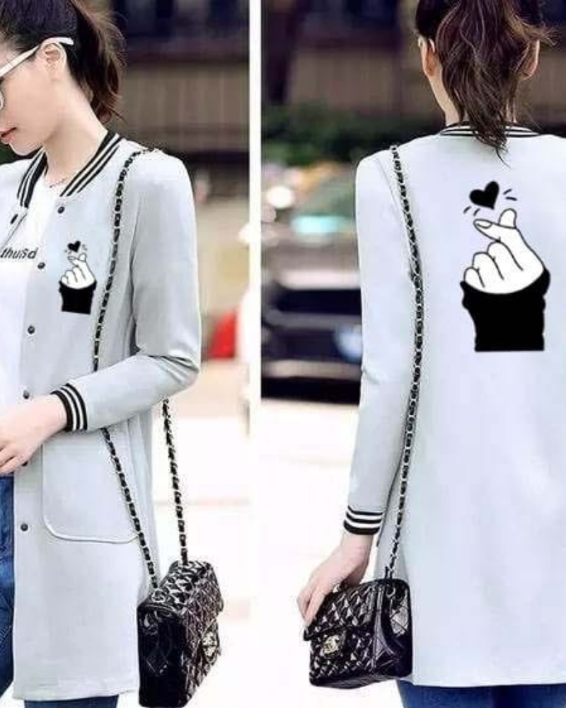 Women's Baseball Pocket Style Button Printed Upper - Image 7