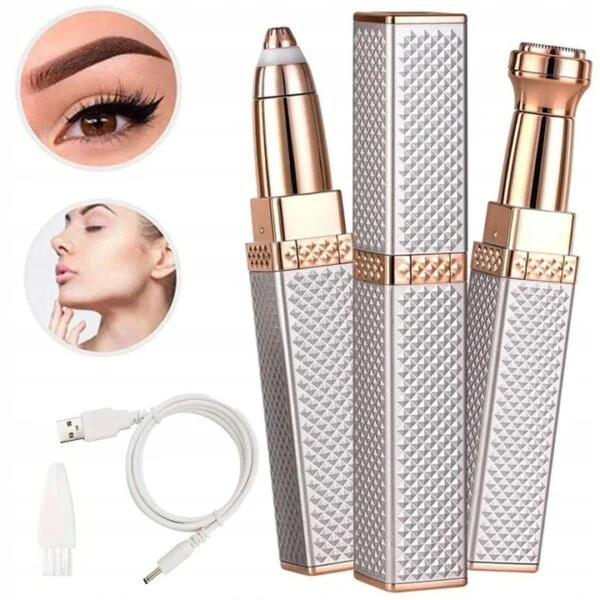 2-in-1 Flawless Facial Hair Remover & Eyebrow Trimmer