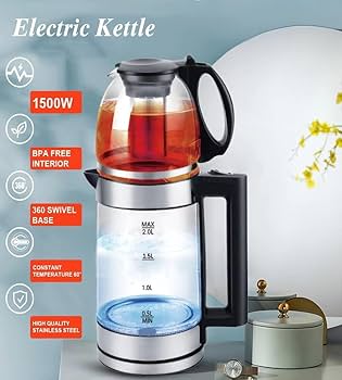 2-in-1 Electric Kettle & Teapot Set - Image 2